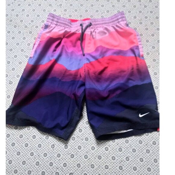 Nike Other - Nike Athletic Shorts Gradient Print Drawstring Waist Size S‎
